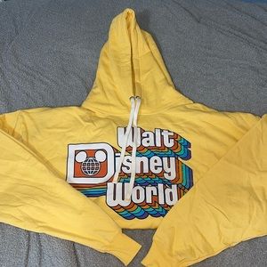 Walt Disney World yellow retro looking hoodie!!
